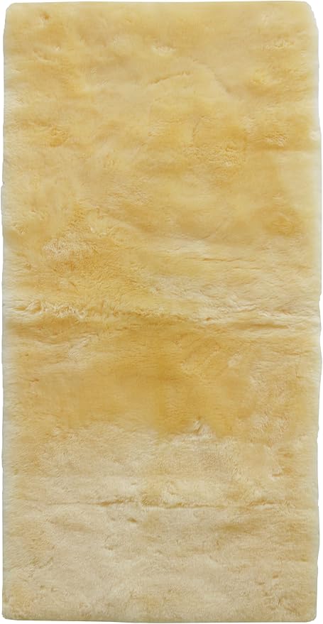 Natural Sheepskin for Bed Sores and Skin Irritation | Gisborne 100% Real Medical Sheepskins with Non-Slip Back for Pain Relief and Discomfort, Wool Seat Pad, Natural, 30 in. x 60 in.