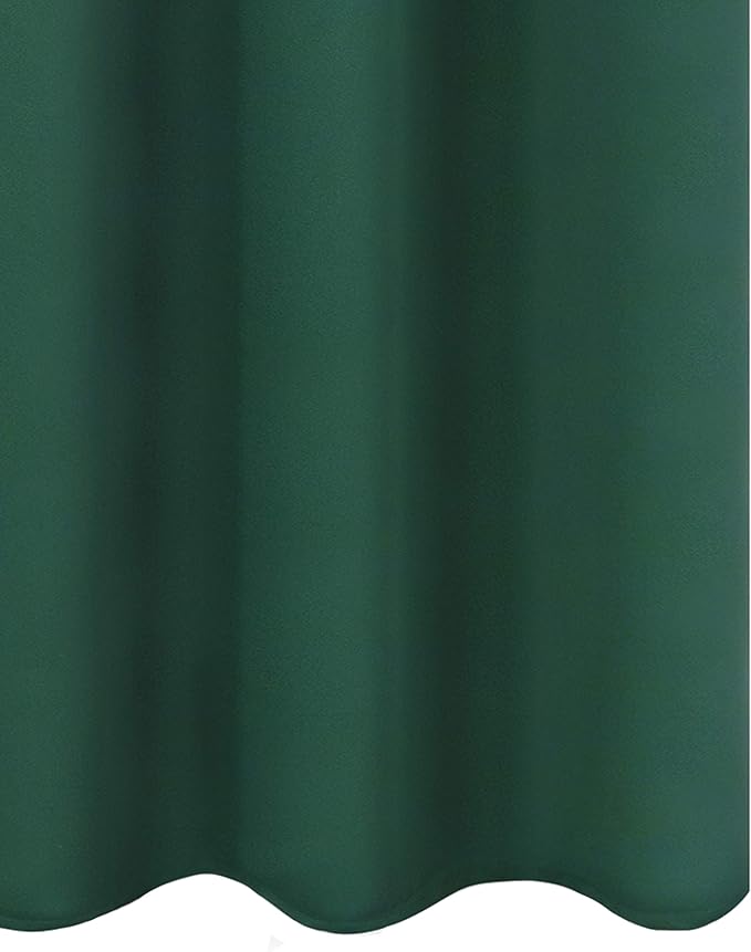 LEMOMO Green Blackout Curtains 40 x 63 Inch Length/Set of 2 Curtain Panels/Thermal Insulated Room Darkening Blackout Curtains for Bedroom