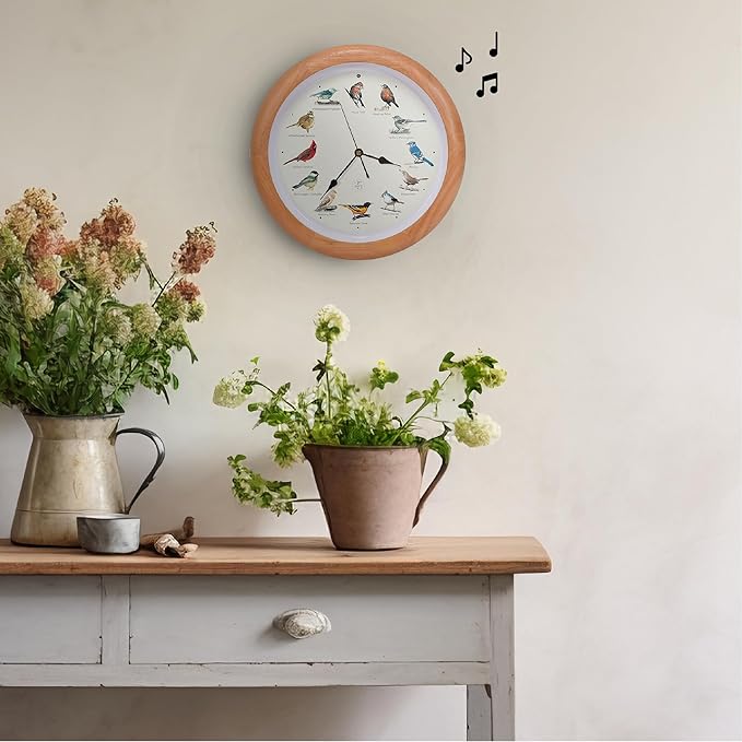 Mark Feldstein, The Original Singing Bird Clock, 25th Anniversary Edition, 13 Inch, Premium Oak