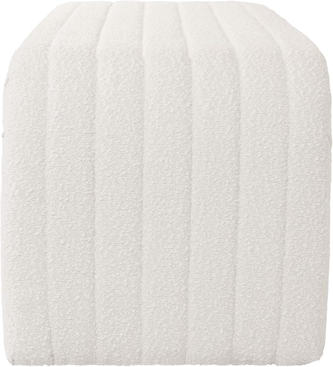 HomePop 48" Arch Channel Bench - Cream Boucle