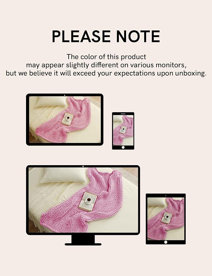 YnM Chunky Throw Blanket, Medium-Weight, Hand Knitted, Skin Friendly, Ventilated and Breathable, Machine Washable, Home Décor Piece for Couch, Sofa and Bed (Fancy Pink, 40x50 Inch)