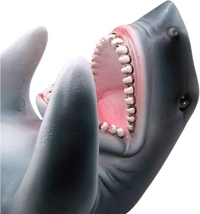 Wowser Shark Wine Bottle Holder, Nautical Home Bar Decor, Wine Accessories, Kitchen Wine Organizer