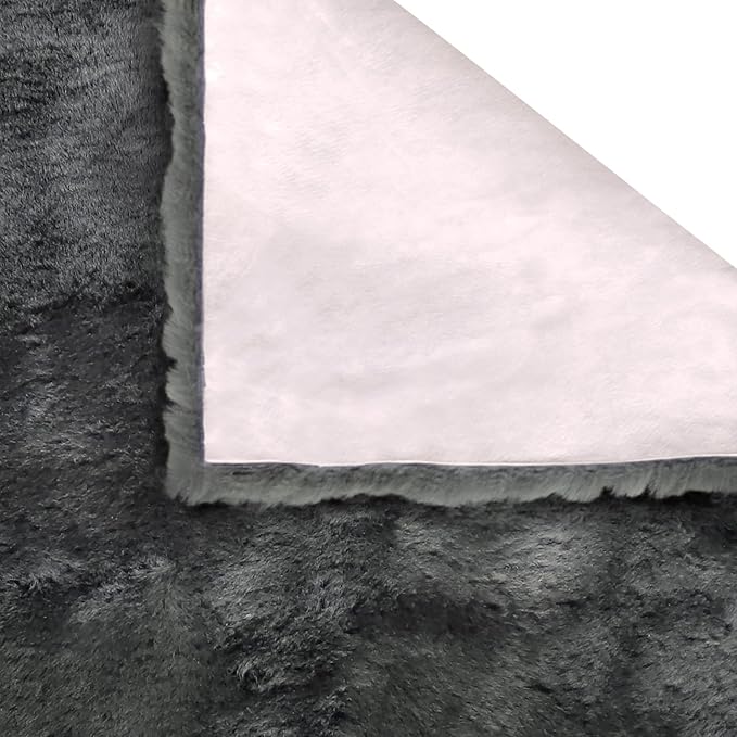 Natural Sheepskin for Bed Sores and Skin Irritation | Auckland 100% Real Medical Sheepskins with Non-Slip Back for Pain Relief and Discomfort, Wool Seat Pad, Charcoal Grey, 24 in. x 72 in