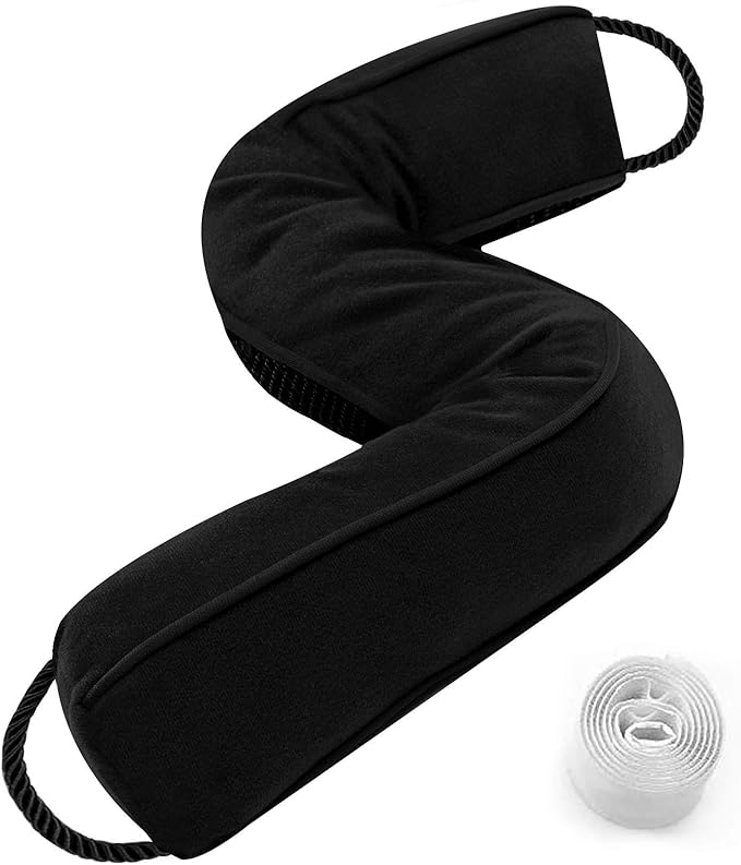Sunolga 2 Pack 38 Inches Door Draft Stopper 2.2LB Under Door Noise Air Stopper, Sound Proof Draft Guard for Doors and Windows,Machine Washable, Black and Coffee