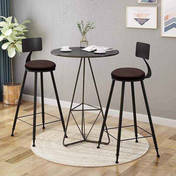 Greenjin 14" Round Bar Stool Cushion, Memory Foam Seat Cushion, Anti Slip Circle Chair Pad, Detachable Small Chair Cushion for Kitchen Dining Chairs Barstool Silver Grey | 14 Inch Round Bar Stool Cushion Detachable Circle Chair Cushion Cover Machine Wa...