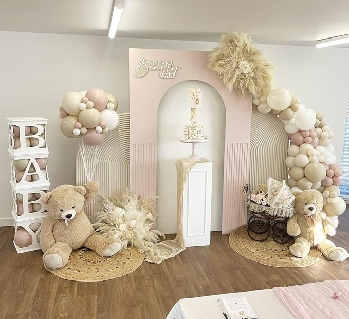 DIY Dried Pampas Wall Decor – Boho Natural Flower Swag with White Roses & Bunny Tails for Wedding Arch or Home Accent(Elegant White Pampas)