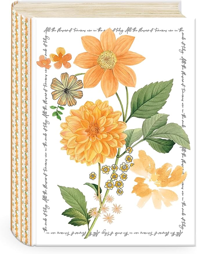 Punch Studio Decorative Storage Boxes with Lids | Nested Book Style Set of 3 Coated Cardboard Keepsake Box for Photos Documents Gifts Home Organization, 11” x 13.5” – Notable Florals