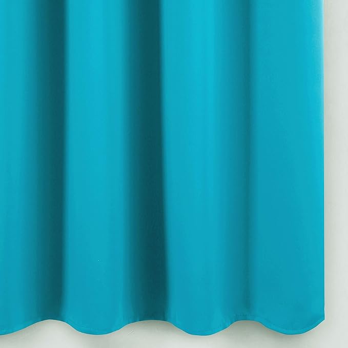 LEMOMO Teal Thermal Blackout Curtains/42 x 95 Inch/Set of 2 Panels Room Darkening Curtains for Bedroom