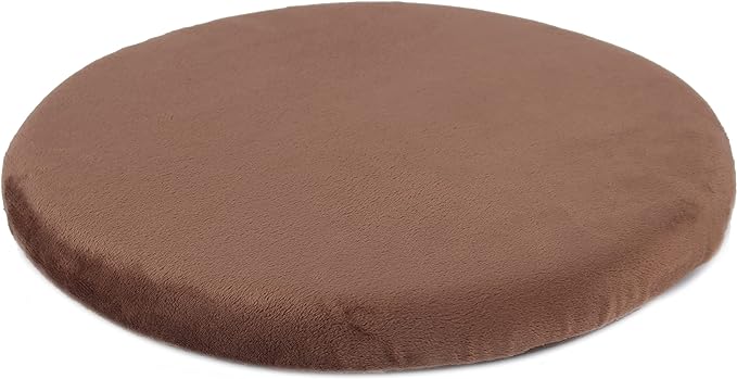 Sigmat 13In Round Stool Cushion Memory Foam Small Chair Cushion Coffee