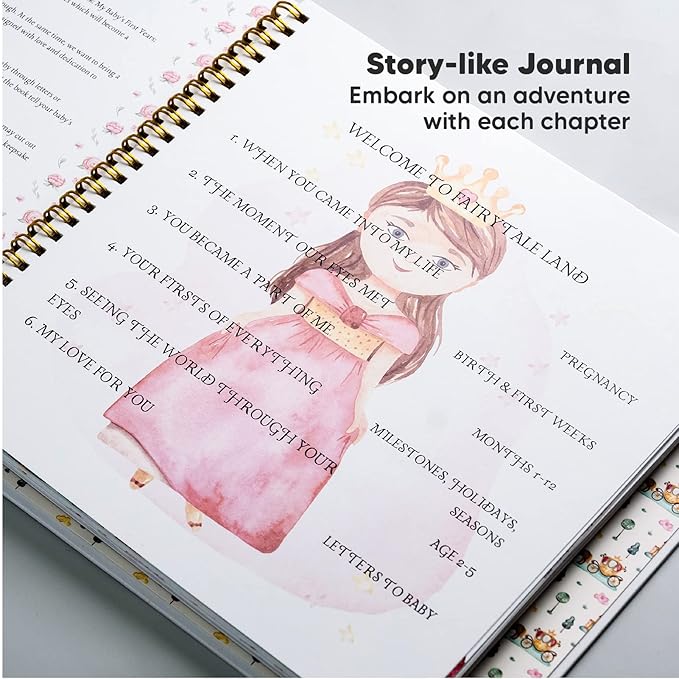 KeaBabies 4-Pack Inkless Hand and Footprint Kit and First 5 Years Baby Memory Book Journal - Ink Pad for Baby Hand and Footprints - 90 Pages Hardcover First Year Keepsake Milestone Book