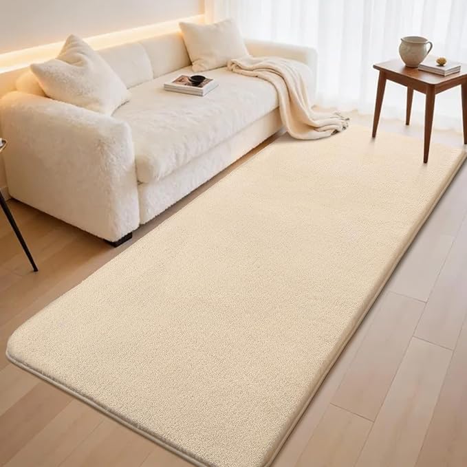 Sour Lemon 2x6 Soft Runner Rugs for Hallways, Bedside Rugs for Bedroom Living Room Area Throw Rug Runner Carpets Non Slip Memory Foam Area Rug for Kids Rooms, Dorm, Home Decor Aesthetic