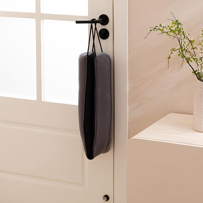 Sunolga Door Draft Stopper Blocks Hot and Cold Air with Removable Washable Cover for Bottom of Door, All-Season Seal for Noise, Light, Door Sweep for Gaps Up to 3", Home Essentials, 38", Dark Gray