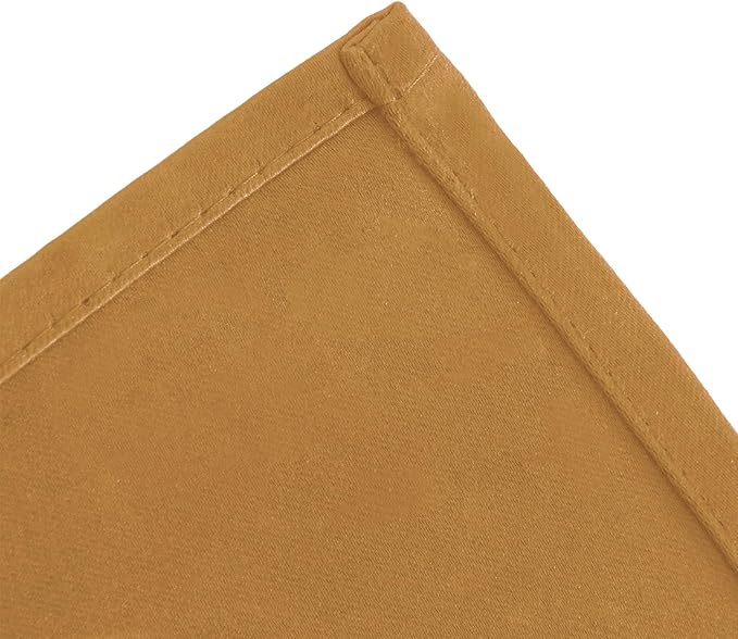 LEMOMO Blackout Curtains 52 x 84 inches Long Mustard Yellow Curtains Set of 2 Panels Thermal Insulated Room Darkening Curtains for Bedroom