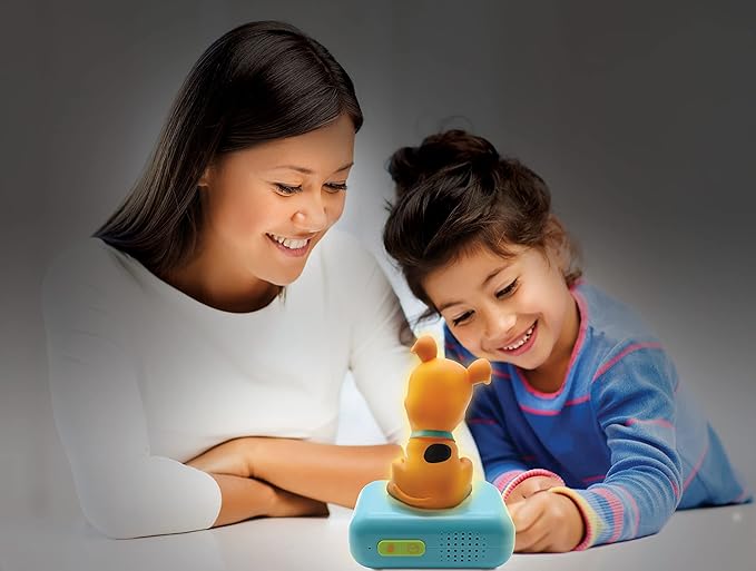 LEXiBOOK - Scooby-Doo Digital Alarm Clock for Kids with Night Light Snooze, Childrens Clock, Luminous Scooby-Doo, Blue Colour - RL800SD