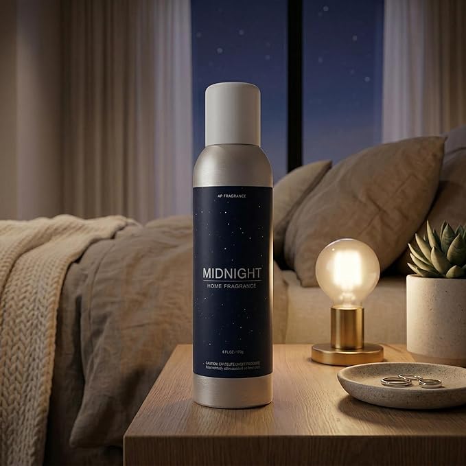Midnight - Air Freshener Spray - Concentrated Room & Fabric Deodorizer for Home, Car, Office