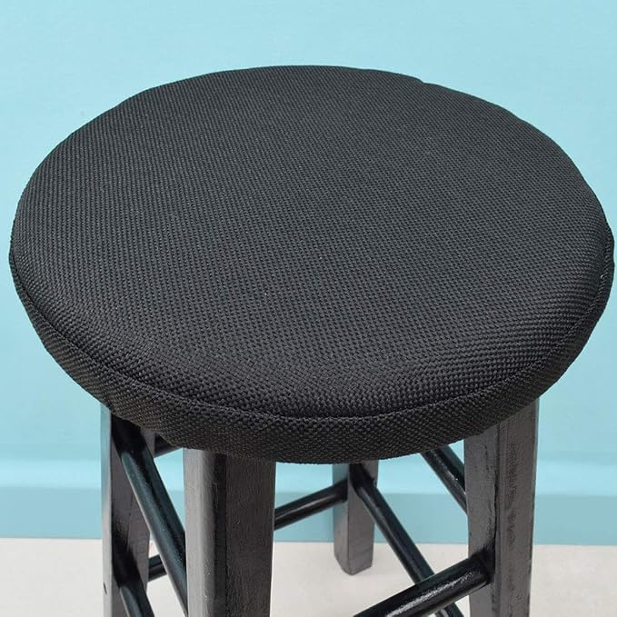 Levoberg Round bar Stool Covers Linen Sponge bar Stool Cushions Round Chair seat slipcovers 13inch/33cm ＃6