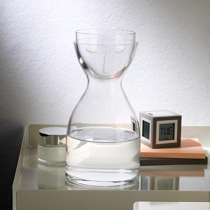 NUDE Glass Mr. & Mrs. Night Set Water Carafe Clear (850ml)