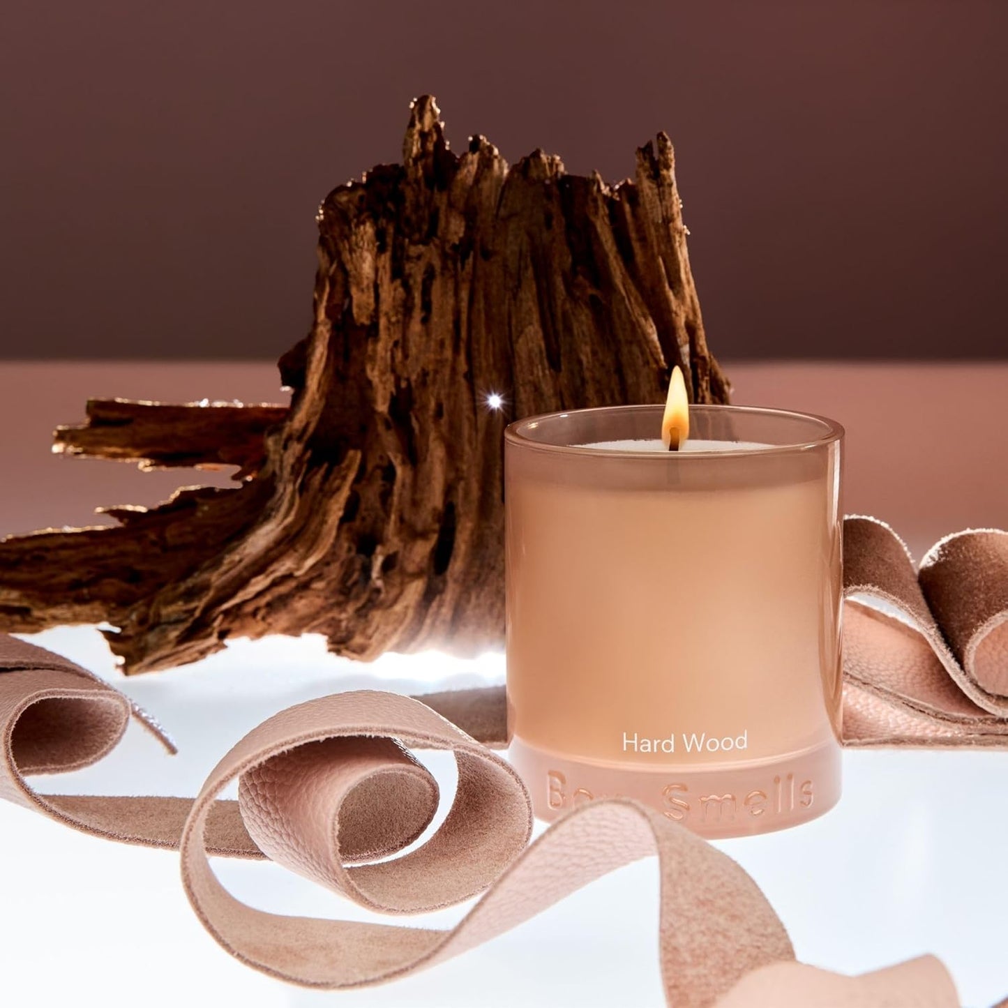 Boy Smells Hard Wood Leather Candle - 8.5 oz - Home Candle with Black Pepper, Leather and Cedarwood - Up to 50-Hour Burn - Cotton Wick