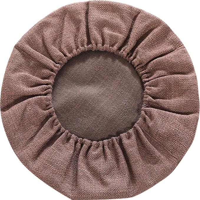 Round Floor Pillow Cover Tatami Floor Cushion Cover Straw Japanese Futon Cover Meditation Seating Ottoman Throw Protector for Living Room Indoor Outdoor Coffee,19.69 inches