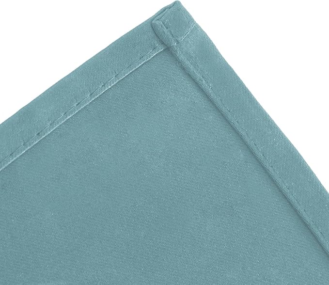LEMOMO Stone Blue Thermal Blackout Curtains/52 x 54 Inch/Set of 2 Panels Room Darkening Curtains for Bedroom
