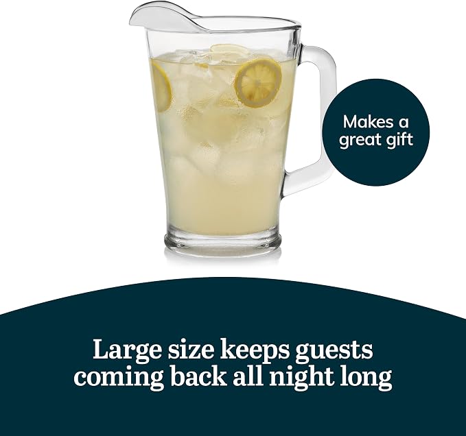 Libbey Glass Pitcher, 60-ounce