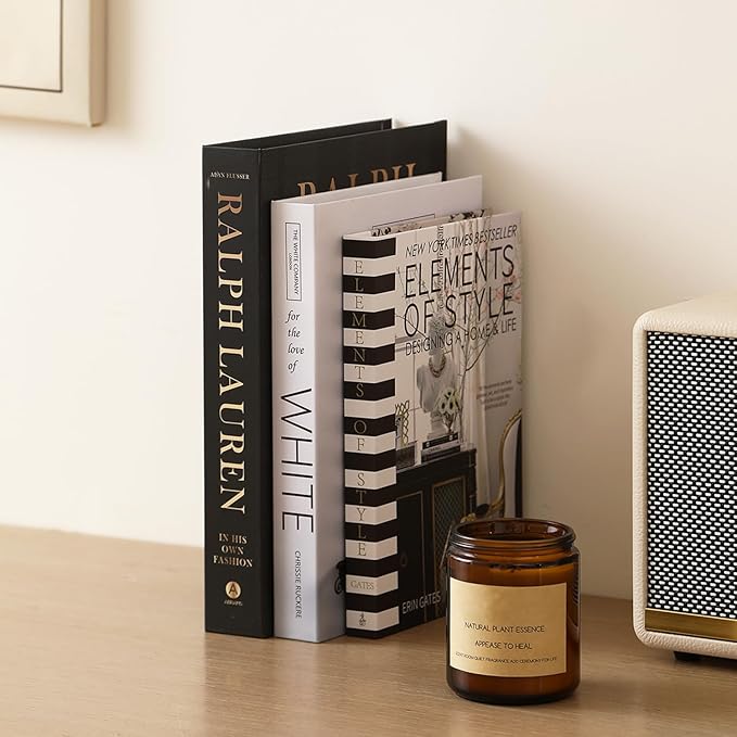 Set of 3 Decorative Books for Home Decor,Stylish Fake Books for Decoration, Aesthetic Decor Books Set for Coffee Table,Bookshelf,Mantel,Living Room,Hotel,Villa Decor,Storage Box for Photos