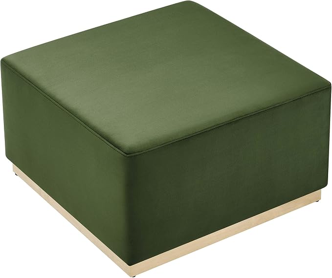 Modway Large 28" Square Performance Velvet Upholstered Upholstered Ottoman