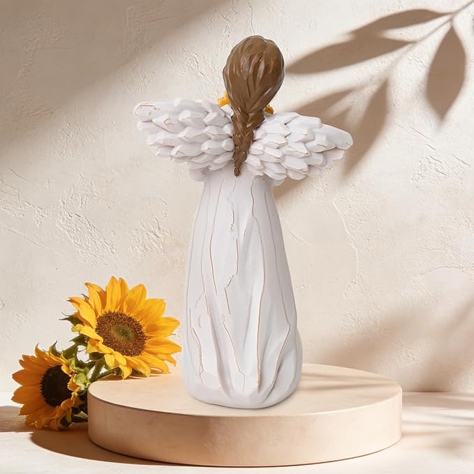 Get Well Gifts for Women After Surgery, Sunflower Gifts, Congratulations Gifts for Women, Sculpted Hand-Painted Collectible Figurines for Home Decor Ornament