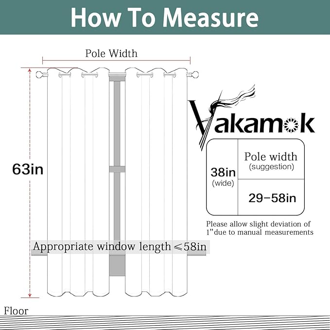 Yakamok Light Blocking Window Blackout Curtains Thermal Insulated Room Darkening Drapes for Bedroom,Solid Grommet Top Window Panels, 38x63 Inch, Sage Green, One Pair