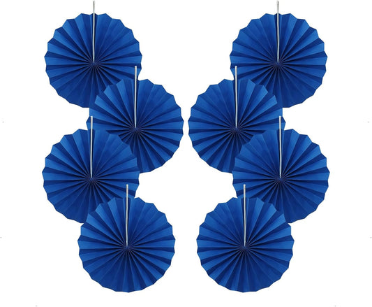 Blue Birthday Decorations,DIY Blue Paper Fans Hanging Decoration ,Party Decorations for Adults 12in, Royal Blue Birthday Decorations,Baby Shower Decorations 30 Color DIY Set (Navy Blue)