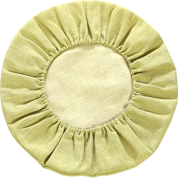 Round Floor Pillow Cover Tatami Floor Cushion Cover Straw Japanese Futon Cover Meditation Seating Ottoman Throw Protector for Living Room Indoor Outdoor Light Green,19.69 inches