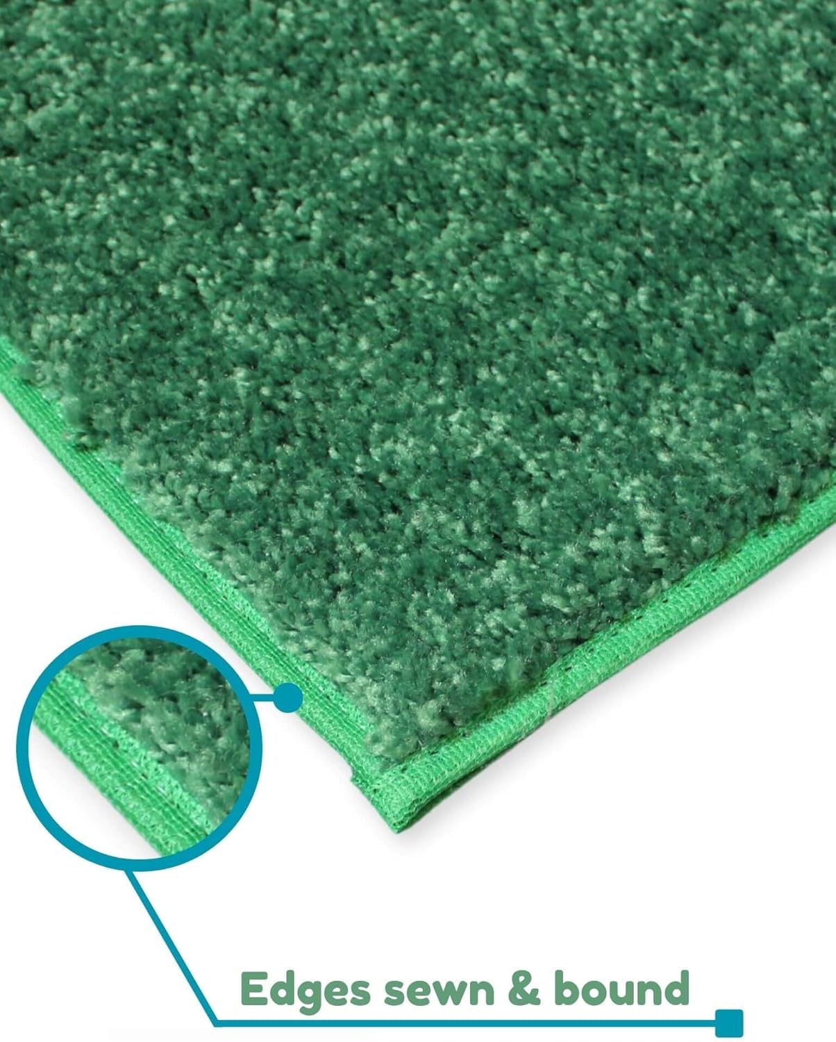 KOECKRITZ Soft and Colorful Kids Classroom Area Rugs (Passes Flammability Pill Test) Many Sizes and Bright Colors to Select from (6' x 8', Froggy)