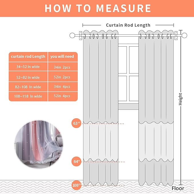 XiDi Pink Grey 54 Inches Curtains for Girls Bedroom 2 Panels Set, Blackout Rainbow Curtains for Kids Room Decor, Unicorn Wall Decals Drapes for Little Girl Nursery Room 52 Inches Wide