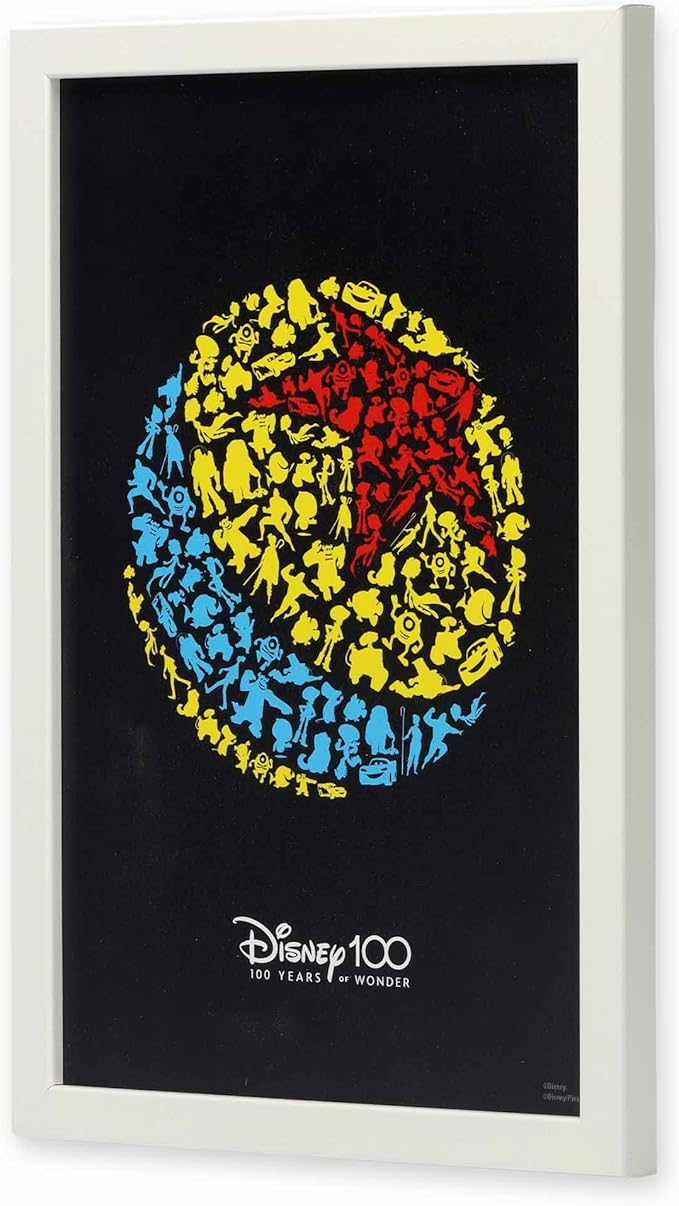 Disney Pixar Ball Framed Wood Wall Decor - Vintage Luxo Ball Picture for Home Decorating