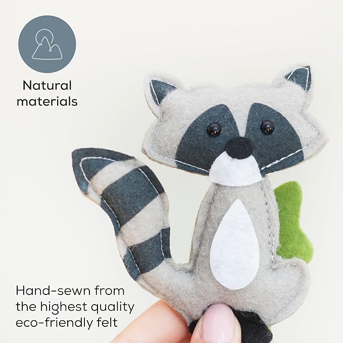 First Landings Baby Mobile for Crib - Forest Animal Nursery Mobiles - Gender Neutral Baby Nursery Decor - Woodland Forest Animals