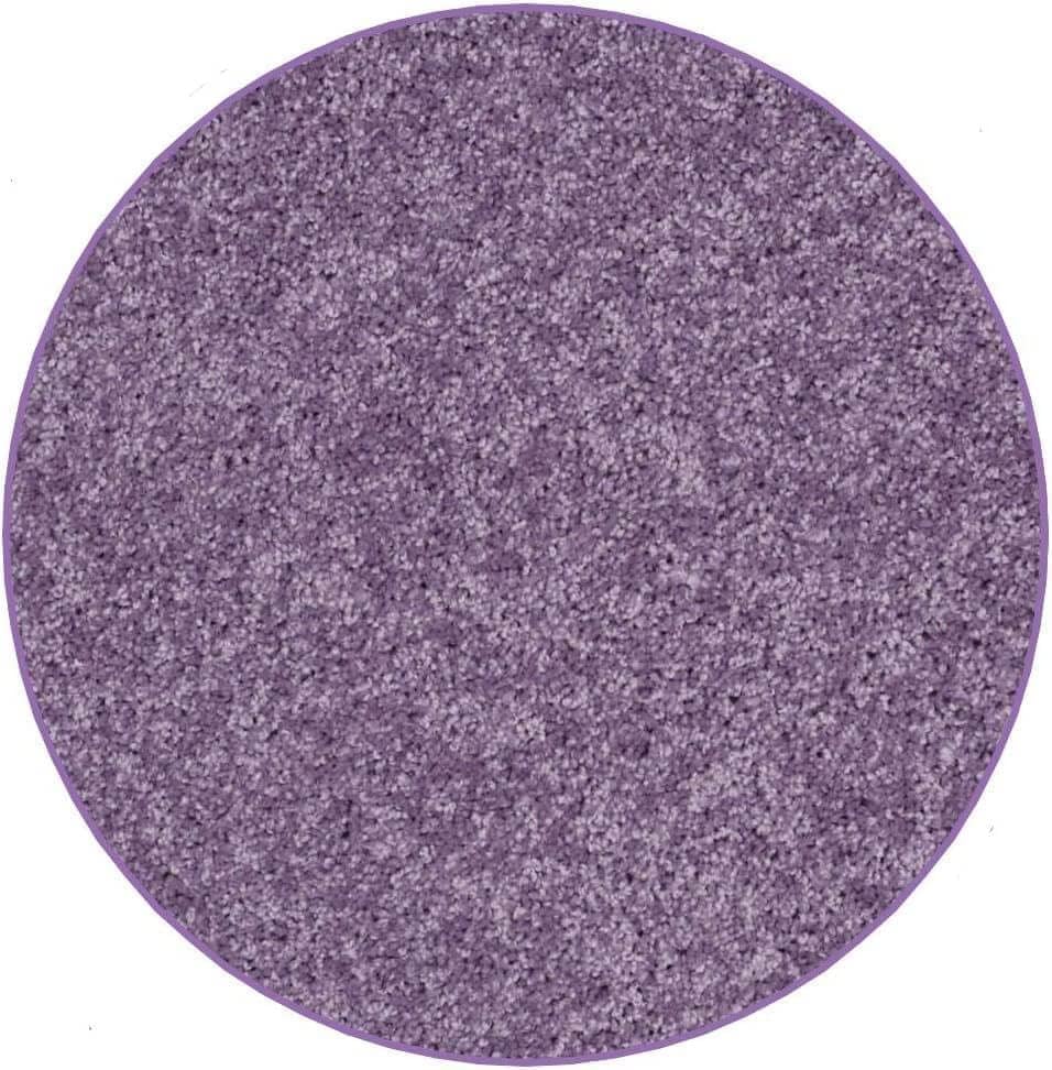 KOECKRITZ Soft and Colorful Kids Classroom Area Rugs (Passes Flammability Pill Test) Many Sizes and Bright Colors to Select from (8' Round, Lavender)