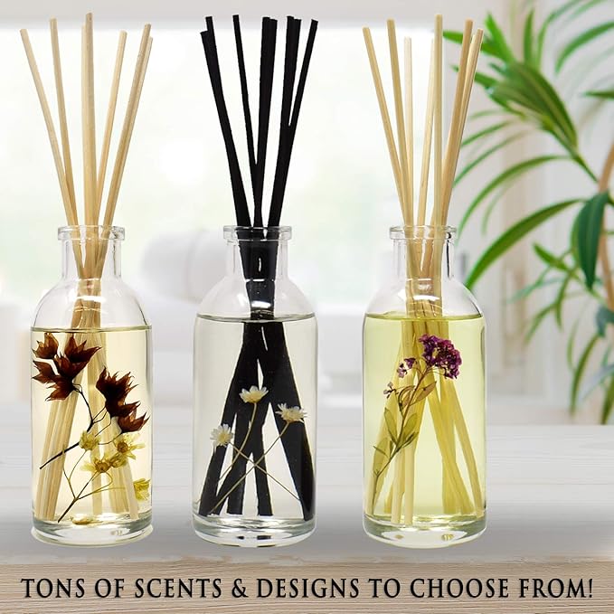 Urban Naturals Citrus Bliss Mandarin & Grapefruit Scented Reed Diffuser Oil Refill + Replacement Reed Sticks | Fresh, Bright Citrus Scent 4 oz.