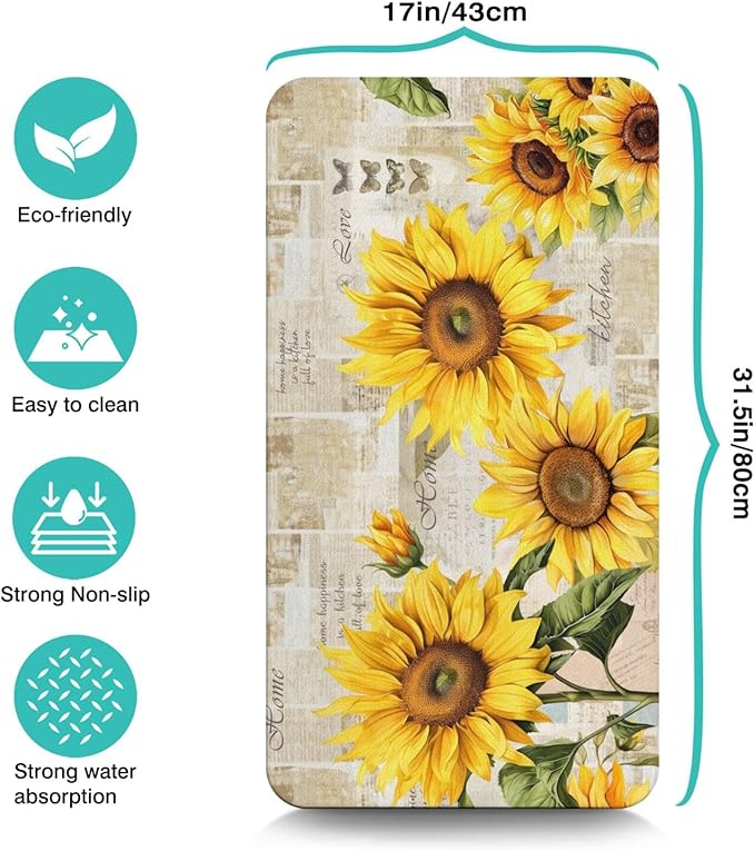 Fun Coffee Mat 31inx17in,Coffee Bar Mat for Countertops,Absorbent Hide Stain Anti-Slip Coffee Bar Accessories Fit Under Coffee Machine Mat,dish Drying Mats for Kitchen