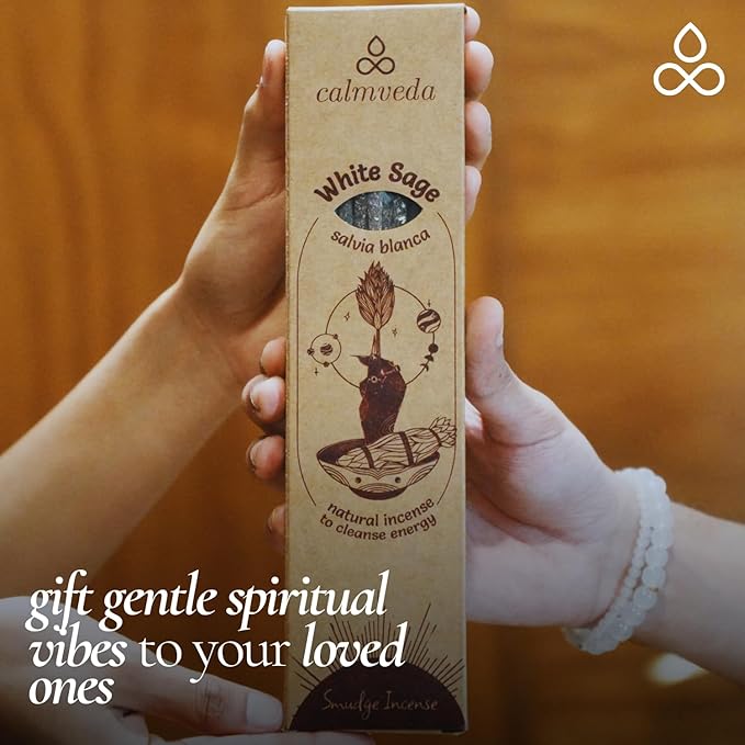 Organic White Sage Smudge Sticks - for Cleansing Negative Energy (24+ Sage Sticks, 9 Inches) Thick California White Sage Incense Sticks with Real Leaves | Protection Incense Sticks for Daily Smudging