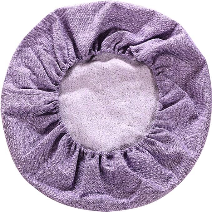Round Floor Pillow Cover Tatami Floor Cushion Cover Straw Japanese Futon Cover Meditation Seating Ottoman Throw Protector for Living Room Indoor Outdoor Violet,19.69 inches