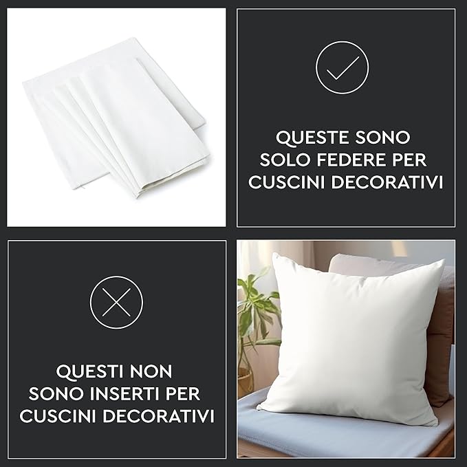 Encasa XO Throw Pillow Covers 20x20 in Set of 2 Brick | No Inserts | Cotton Pillow Covers for Living Room, Bed, Sofa, Couch | Decorative Cushion Covers with Improved Zipper