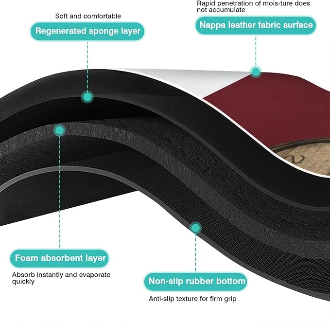 Fun Coffee Mat 31inx17in,Coffee Bar Mat for Countertops,Absorbent Hide Stain Anti-Slip Coffee Bar Accessories Fit Under Coffee Machine Mat,dish Drying Mats for Kitchen