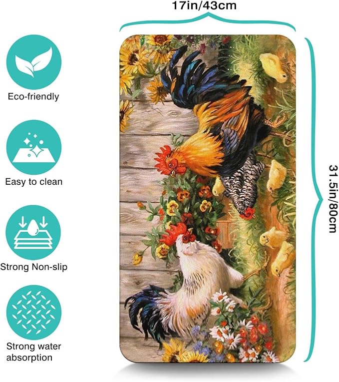 Fun Coffee Mat 31inx17in,Coffee Bar Mat for Countertops,Absorbent Hide Stain Anti-Slip Coffee Bar Accessories Fit Under Coffee Machine Mat,dish Drying Mats for Kitchen