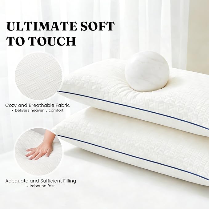 Oubonun 14x36 Pillow Inserts Set of 1 - Rectangle Decorative Throw Pillows for Sofa Couch Bed Living Room Beige 100% Polyester Filling 14 x 36 Inch Lumbar Pillows