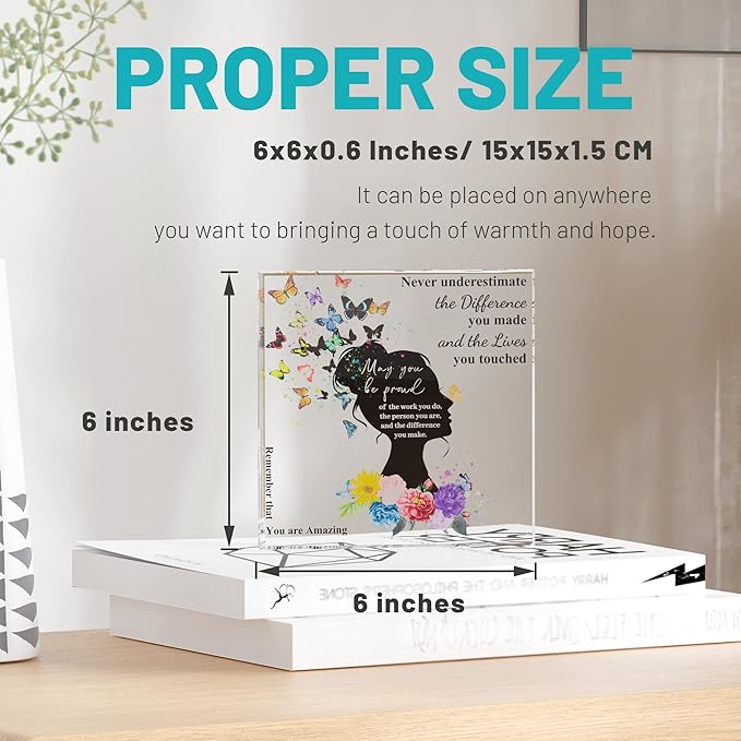 Inspirational Gifts for Women Friends Birthday, Thank You Gifts for Coworker, Appreciation Gift, Farewell Gift for Friends Female Nurse Teacher Counselor Boss Lady Sister