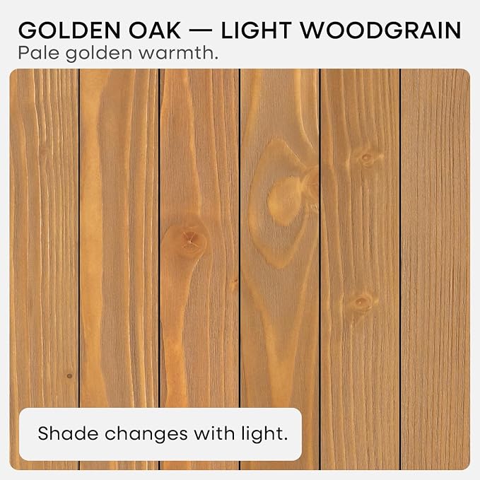 Homeforia 18 inch Golden Oak Floating Shelf, High End Solid Real Wood 18inch Small Floating Shelves for Wall Mounted, Oak Wooden 18in Floating Shelves, Heavy Duty Bracket, 18 X 6.5 X 1.75 in, Set of 4