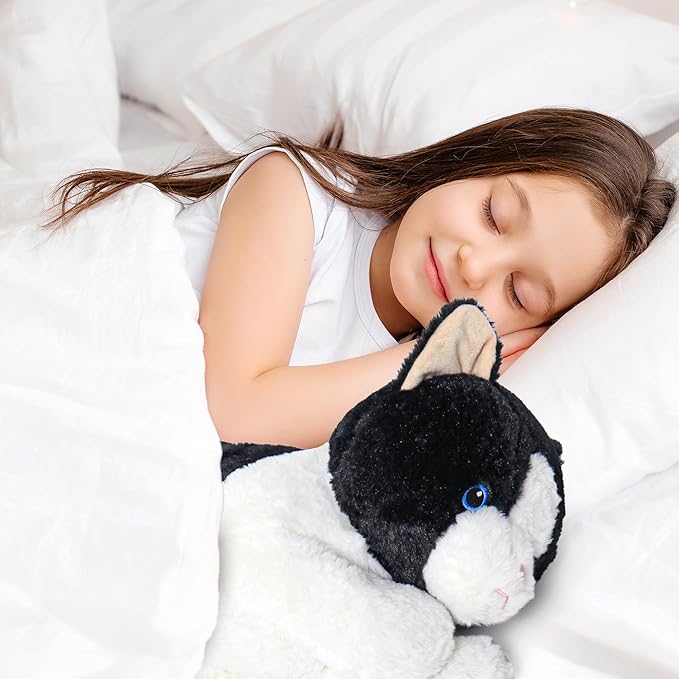 Wepop 5lbs Weighted Stuffed Animals, 24in Big Cat Plush Weighted Stuffed Animal, Cuddle Plushie Pillows Gifts for Kids, Adults, Boys and Girls