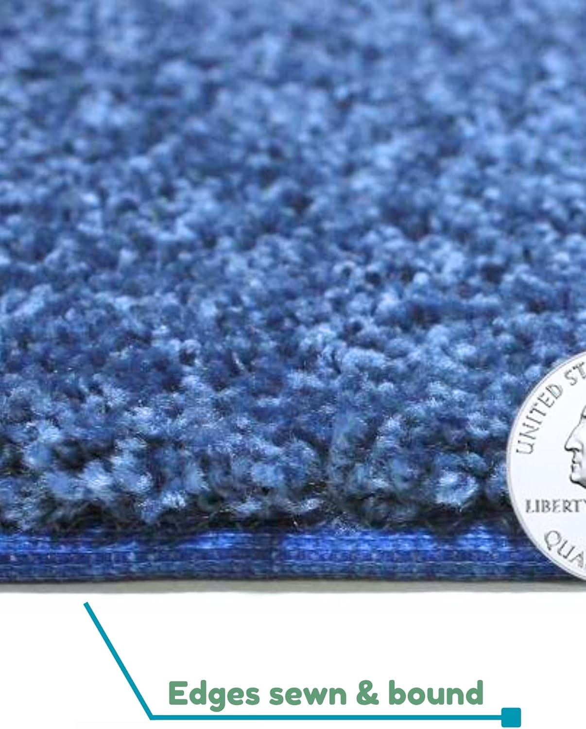 KOECKRITZ Soft and Colorful Kids Classroom Area Rugs (Passes Flammability Pill Test) Many Sizes and Bright Colors to Select from (11' Round, Royal)