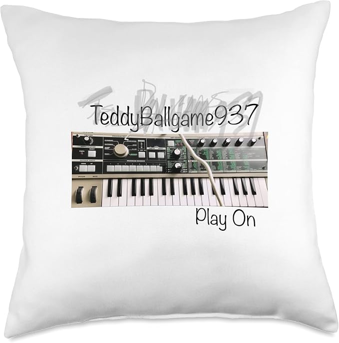 Teddy Ballgame937 Merchandise Play On Throw Pillow, 18x18, Multicolor