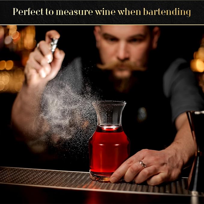Remagr 24 Pack Single Serving Wine Carafe Glass Small Mini Carafe Individual Wine Refill Decanter for Dinner Parties Tastings Bars Restaurants (6.5 oz)